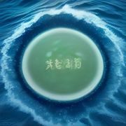 资深编辑陈文博的照片，他站在满架中医古籍前，手持放大镜查阅本草文献，专注认真
